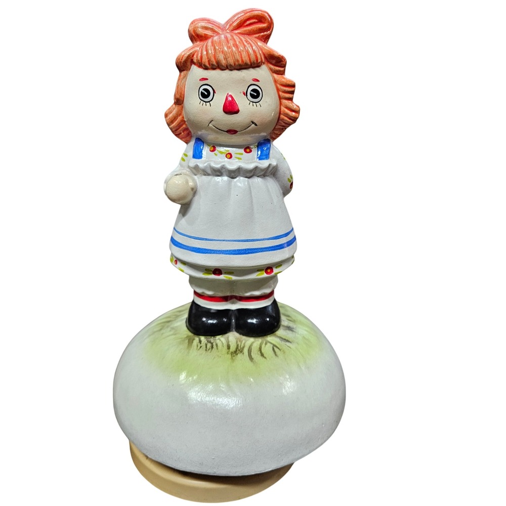 Vintage Sankyo Raggedy Ann Music Box Plays Theme from Love Story